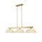 Z-Lite Cobalt Billiard, 3-Light, 13.5 In.W x 49 In.L x 9.25 In.H, Modern Gold/Golden Mottle 152MGLD-DGM13 - alternate 6